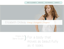 Tablet Screenshot of elizabethordway.com